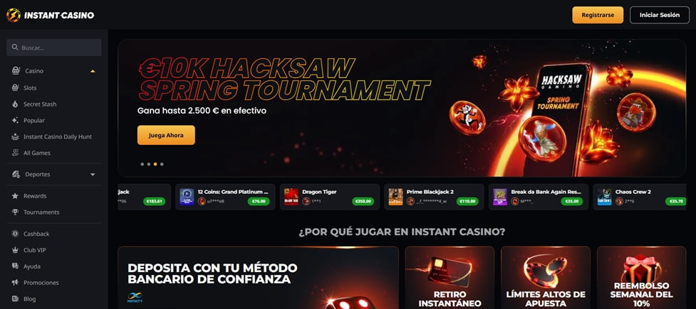 Instant casino